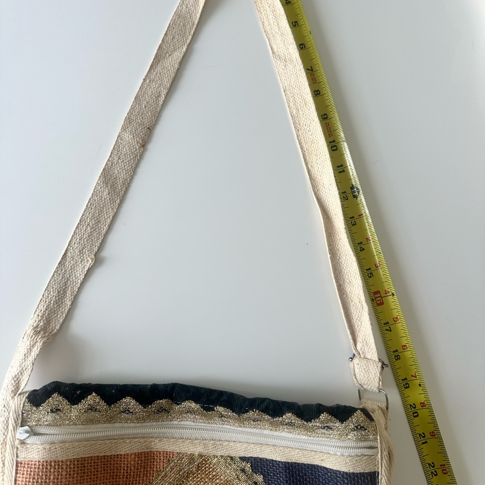 Multicolor Patchwork Shoulder Bag - image 8